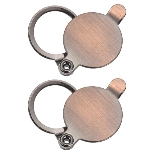 PATIKIL 1/2 Peephole Cover,Door Peephole Protector Privacy Door Viewer Cover for Home Security Apartment Hotel,Red Bronze 2pcs