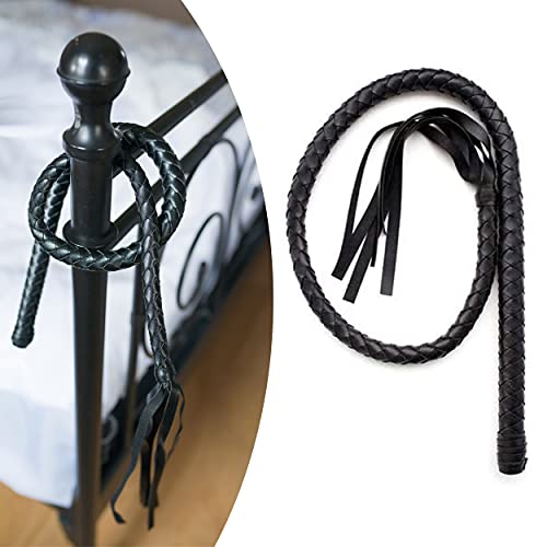 Peitsche Bdsm 110cm schwarz Flogger für intensive Rollenspiele Sex spiele für die paare Erotik-spiel stark & flexibel Lederpeitschen Bdsms spielzeug extrem für frauen dominante Fantasien FOPS B21-9