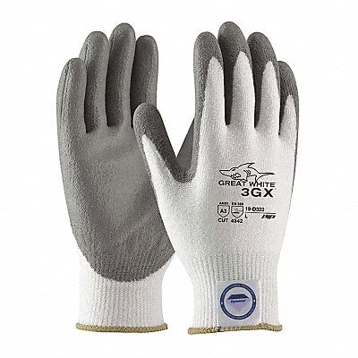 PIP 19-D322/XXL Great White 3GX Seamless Knit Dyneema Diamond Blended Glove with Polyurethane Coated Smooth Grip, XXL Size (Pack of 12)