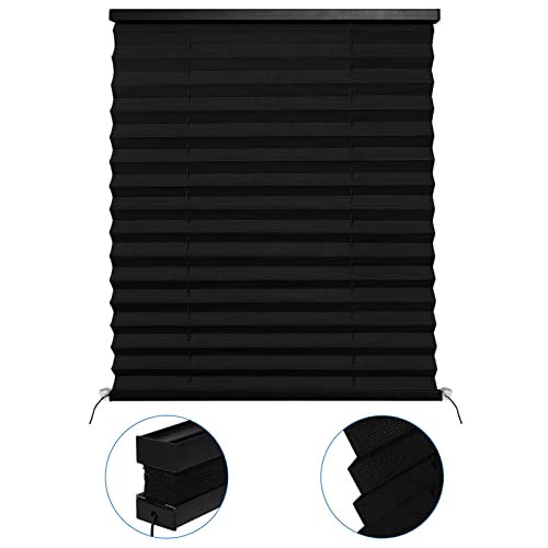 Image of NOVINO RV Blinds Shades for Camper Window,RV Shades Pleated Camper Blinds for Travel Trailer Motor Coach Motorhome Window-14 W x 24 inch L