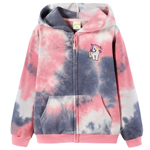 Image of Julylee Girls Cotton Pink Sweatshirts Hoodie Dinosaur Printed Tops