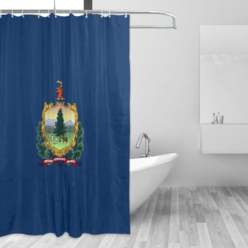 Rideau de douche Vermont 183x183 en tissu polyester pour accessoires de bain - 4