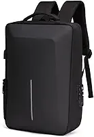TOKSHOP Mochila Masculina Executiva Slim Antifurto com Trava e Código Para Notebooks de Até 15.6 Polegadas Rígida