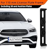 vsshe 4pcs Plate Holder for Cars, Frameless Invisible, Vehicle License Plate Frame, Universal Number Plates Holders, Firm and Stable, for 110 mm Wide License Plates, 3D Austria Not Applicable - Image 7
