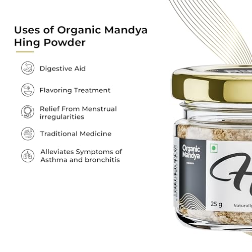 Image of Pure Hing 25g - Hand Pounded Asafoetida Kadak Heeng Granules | No Atta No Maida, Strong Aroma Hing by Organic Mandya