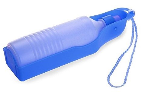 Water Bottle Portable Water Dispenser for Dogs and Cats 500 ml, Blue