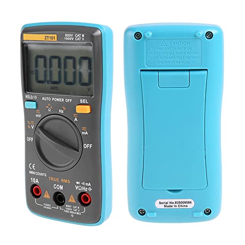 Portable Mini Auto Digital LCD Multimeter for Testing The Capacity Multimeter in Weak Environments (ZT101)