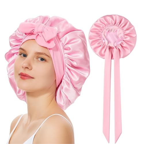 Lemlin Seidenhaube Maulbeerseide Rosa Schlafhaube