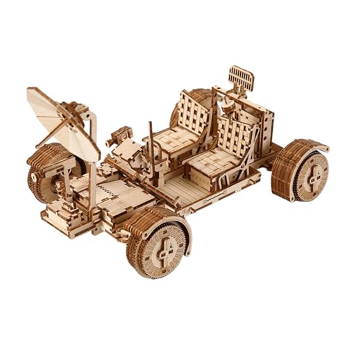 Puzzle 3D bois rover lunaire jeu de construction mécanique patience 388 pièces 14 ans plus