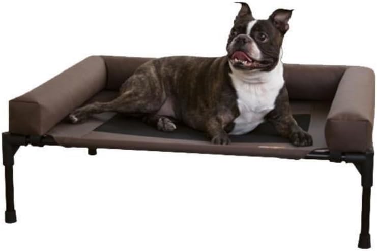 ペットベッド ペットキャンプベッド 取り外し可能で洗える サイドケンネル付き 夏用猫用ベッド 犬用ベッド 地面から離れた場所に設置可