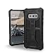 Produktbild Urban Armor Gear Monarch Hülle für Samsung Galaxy S10e nach US-Militärstandard [Qi kompatibel, Sturzfest, Verstärkte Ecken, Leder] - schwarz