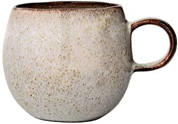 Bloomingville Sandrine Tasse grau 500ml – Edle Keramik-Kaffeetasse im dänischen Design, ideal für Kaffee & Tee, stilvoller Kaffeepot für moderne Genießer