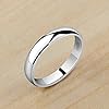Meixao Unisex Solid 925 Sterling Silver Highly Polished Wedding Ring 4mm Band In Sizes J-Z (K) #1