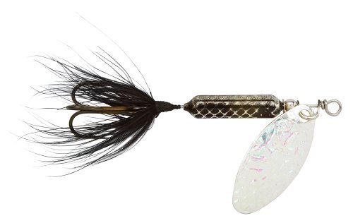 Yakima Bait 208-FBL Wordens Original Rooster Tail Spinner Lure, 1/8 oz, Flash Black