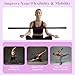 CROWATTS 5ft Yoga Stick - Sturdy Steel Adjustable Stretching Stick for Mobility, Flexibility & Balance | Non-Slip Ends & Foam Handles | Exercise Pole for Fitness, Physical Therapy, Posture Correction Black
