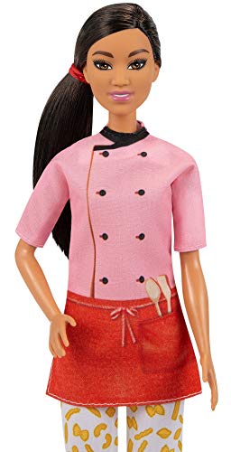 Barbie Pasta Chef Brunette Doll with Chef Outfit & Accessories - Image 3