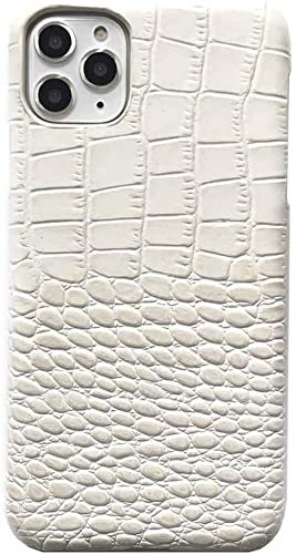 Étui rigide crocodile blanc iPhone 12 Pro SCHIK contre chutes et chaleur