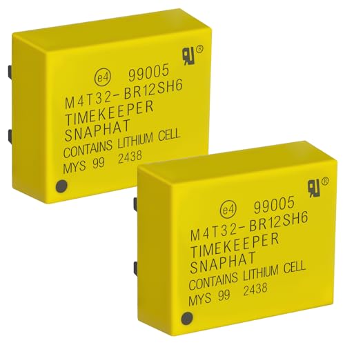 (Pack of 2) M4T32-BR12SH6 Oscillator Crystal 32.768 kHz 3V SOIC-28 - Compatible with Non-Volatile Clock Circuits for Industrial & Automotive Systems