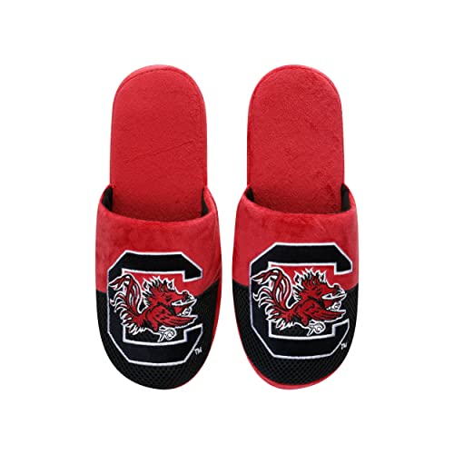 Image of FOCO Oklahoma Sooners NCAA Mens Team Logo Staycation Slippers