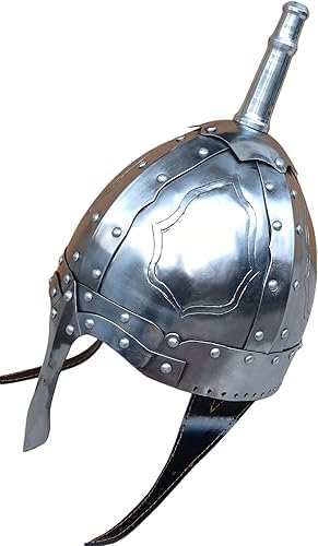 Medieval Helmet Viking Slavic Russia Helmet, 18 Gauge Steel, SCA LARP Armor