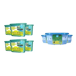 Absorbia Moisture Absorber Season Pack - 1.8kg (Pack Of 6) & Absorbia Moisture Absorber Petite (Abbppfp) - Set Of 3