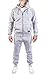 Produktbild Rock Creek Herren Jogging Anzug Trainingsanzug Sportanzug Jogger Fitnessanzug Sweatshirt Trainingshose Trainingsjacke H-166 Grau XXXL