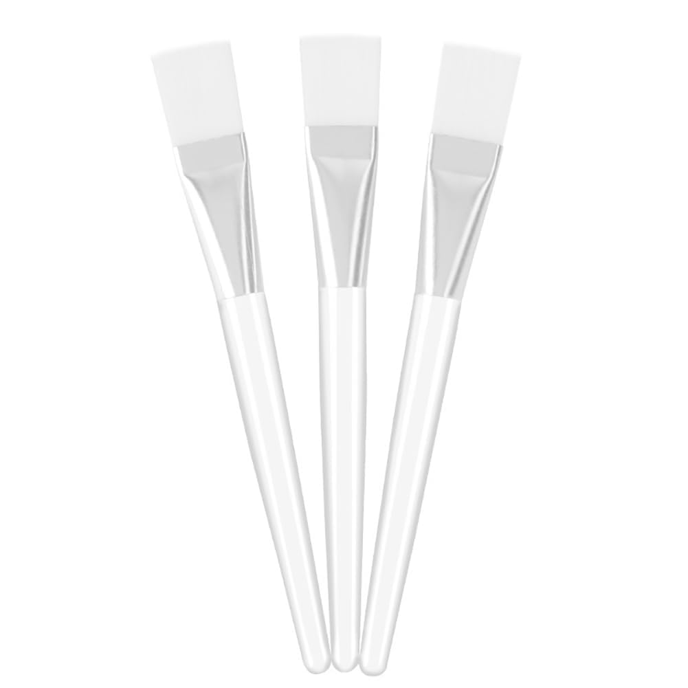 Aternal 3PCS Face Mask Brush Set – Soft Silicone Applicator Brushes for Clay Masks, Serums, and Facial Packs – Reusable Cosmetic Tools for Skincare & Makeup Application-image-45