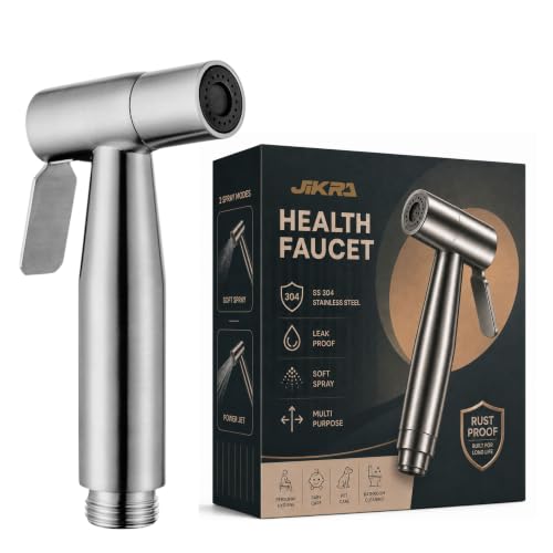 Image of Premium Stainless Steel Jet Spray Gun for Toilet - Durable Water Spray Gun for Bathroom Accessories Set & Personal Hygiene