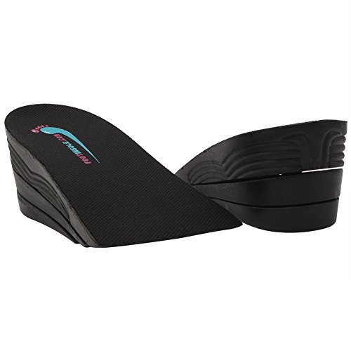 footinsole Height Insoles Concealed 3 Layer Half Heel Insoles with 2.2 Inches Lift