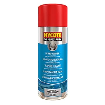 Hycote Fast Drying Aerosol Car Spray Paint, Red Primer, 400 ml