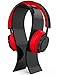 AmoVee Acrylic Headphone Stand Gaming Headset Holder / Hanger, Extra Thick - Black