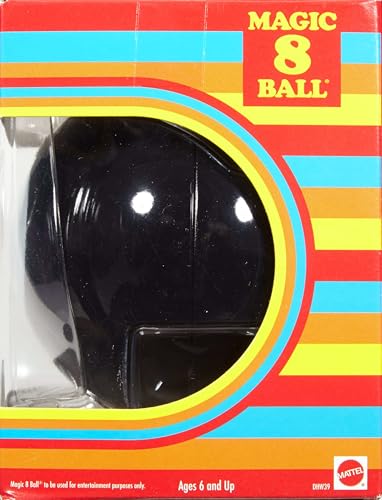 image for Mattel Games Magic 8 Ball Novelty Fortune-Telling Toy, Retro Look for 
