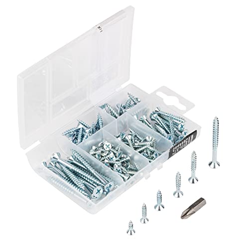 T.K.Excellent Vis contre-bois, kit de vis à bois Pozi, 151 pièces Cover