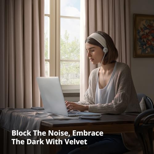 HPD Half Price Drapes Signature Velvet Thermal Blackout Curtains for Living Room 108 Inch Long (1 Panel) Rod Pocket Insulated Blackout Curtains for Bedroom Window Curtains, 50W x 108L, Rosey Dawn