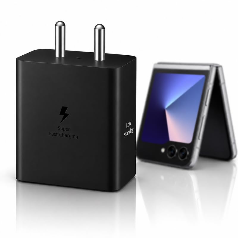Image of 45W USB-C Super Fast Charger Adapter Compatible with Samsung Galaxy Z Flip, Fold 7| 6| 5| S24| S25| S26 (Ultra /Plus /Edge /fe) 45 w Type-C PD Fast High Speed Charging Power Adaptor