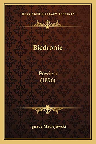 Biedronie: Powiesc (1896) (Polish Edition)