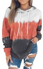 Orange White Tie Dye