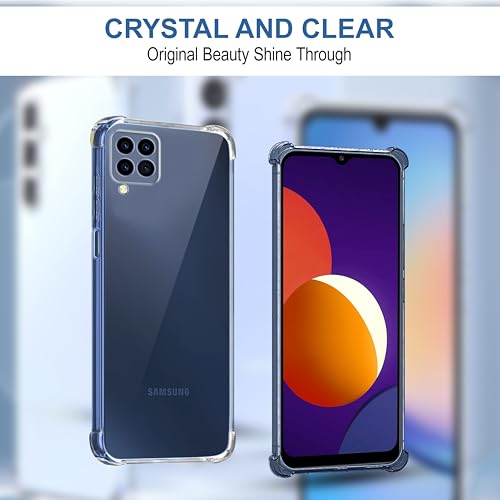 Image of CEDO Samsung A12 / F12 / M12 Bumper Case | Soft Jel Flexible Thin Full Protection Shock Proof Clear TPU Back Case Cover for Samsung Galaxy A12 / F12 / M12 (Transparent)