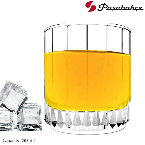Pasabahce Leia Glass Tumbler from The Original Pasabahce from Turkey | Durable & Stylish Glassware for Water, Juice, Cold Drink Tumbler Set of 6 Pcs, 265 ml, Clear | Easy To Clean & Dishwasher Safe. 2