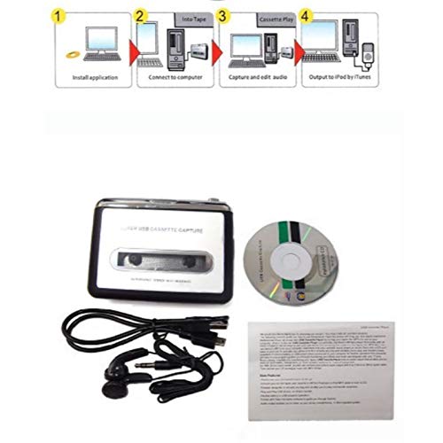 Conversor De Fita Cassette Usb Tocador E Conversor K7 Mp3…