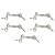 MADOL Safety Hook & Eye, Zinc, 2 Inch 5 pack (1860-5)