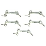 MADOL Safety Hook & Eye, Zinc, 2 Inch 5 pack (1860-5)