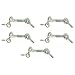 MADOL Safety Hook & Eye, Zinc, 2 Inch 5 pack (1860-5)