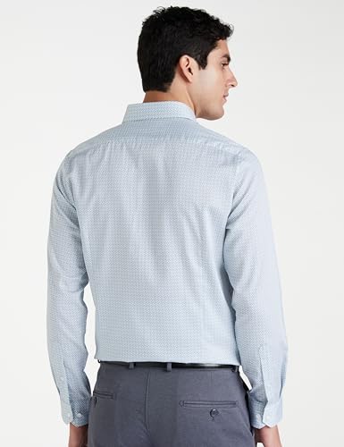 Image of Van Heusen Formal Printed Shirt for Men| Premium Cotton| Full Sleeves| Slim Fit |Breathable Fabric