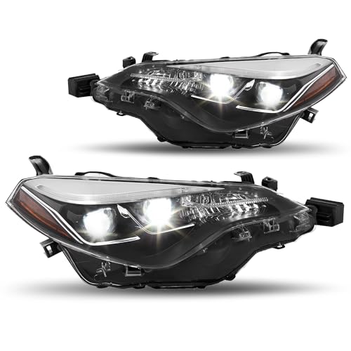 JSBOYAT Headlight Assembly Replacement for 2017 2018 2019 Toyota Corolla