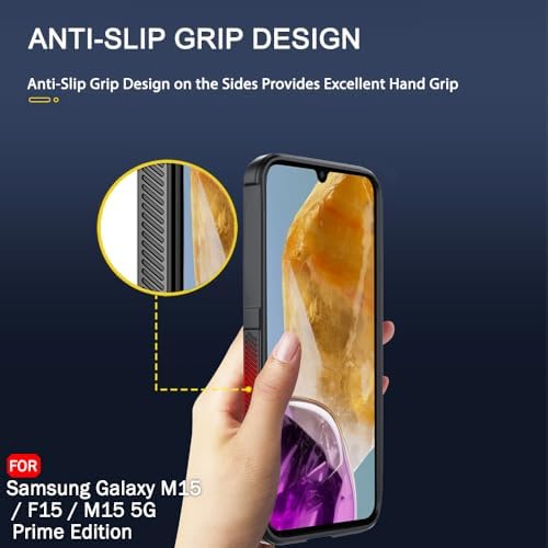 Image of TOUCCH Samsung Galaxy M15 / F15 Silicone Back Bumper Case| Shock Proof Design & Camera Protection | Premium Rubberised Cover (Microfiber Lining) for Samsung M15 / F15 | Matte Silicone - Blue