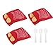 Produktbild mikrowelle beutel, Mikrowelle Kartoffeln, kartoffelbeutel, Kochtasche Mikrowelle, Kartoffel Express, mikrowellen kartoffelbeute, kartoffelbeutel express tasche, rot(3 pcs)