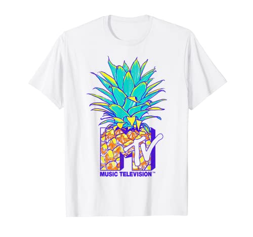 MTV Pineapple Colorful Logo Music Television Graphic T-Shirt T-Shirt