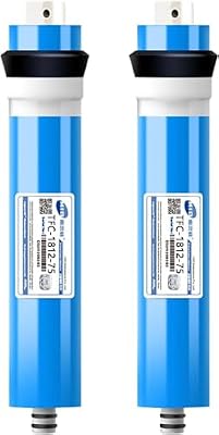 Reverse Osmosis Membrane 1812-75 GPD Water Filter Replacement for Reverse Osmosis System Under Sink RO Drinking Purify for House,RO Membrane Water Filter Replacement 2-Pack