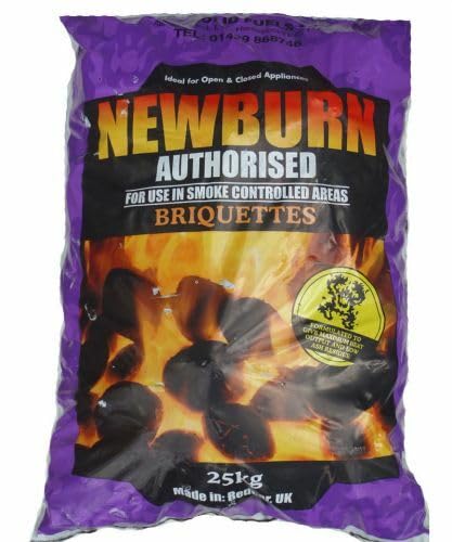 QGSOnline - Newburn Smokeless Fuel Ovals 1000kg - 40 x 25kg bags I Multi-fuel Burners, Heaters, Boilers, Cookers, Camping Stove, Indoor & Outdoor